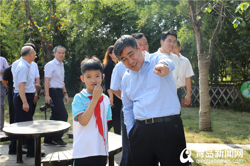 青岛市政府副市长朱培吉到莱西市沽河街道调研